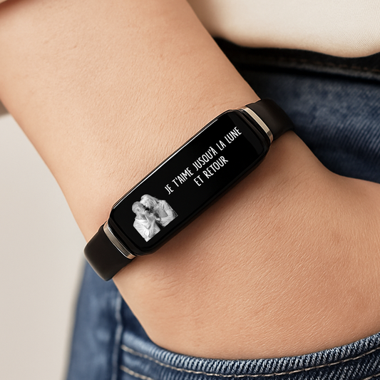 5272JFR2 bracelet personnalise couple avec photo ensemble pour toujours et a jamais 5272j3n5g