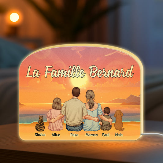 5318LFR2 lightbox personnalisable pour parents famille ensemble 5318lkmni