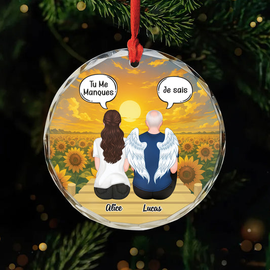 5366OFR1 ornement en verre commemoratif personnalise tu me manques 5366o6gnb