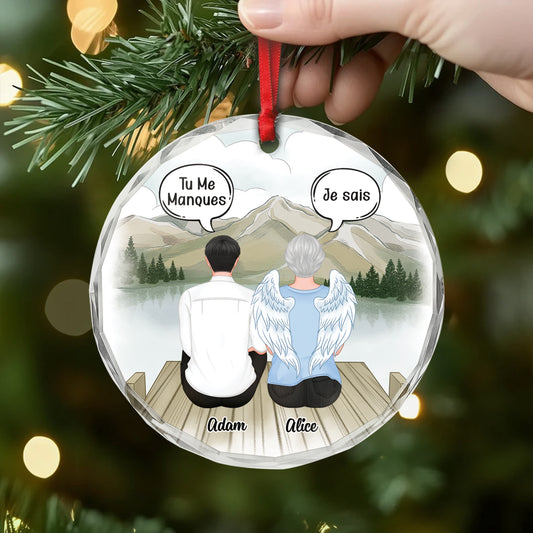 5366OFR2 ornement en verre commemoratif personnalise tu me manques 5366o6gnb