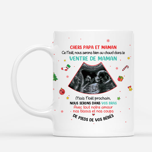 5389MFR1 mug personnalise noel avec photo chers papa et maman 5389m6qaa