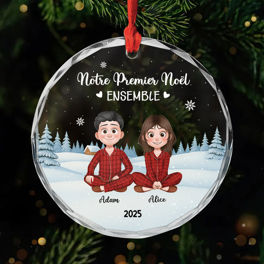 5398OFR1 ornement en verre couple personnalise notre premier noel ensemble 5398o3zcg_8fea46ef 1227 437f 96a6 f8dc8b6802c8