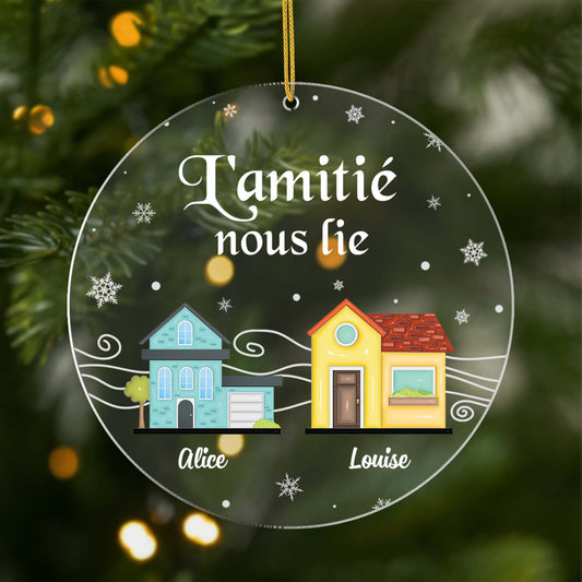 5495OFR1 ornement noel en acrylique personnalise pour ami lamitie nous lie 5495o6tnf