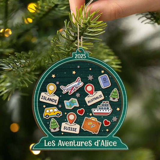 5537OFR2 ornement noel en bois a 2 couches personnalise boule de noel aventure 5537ottzr