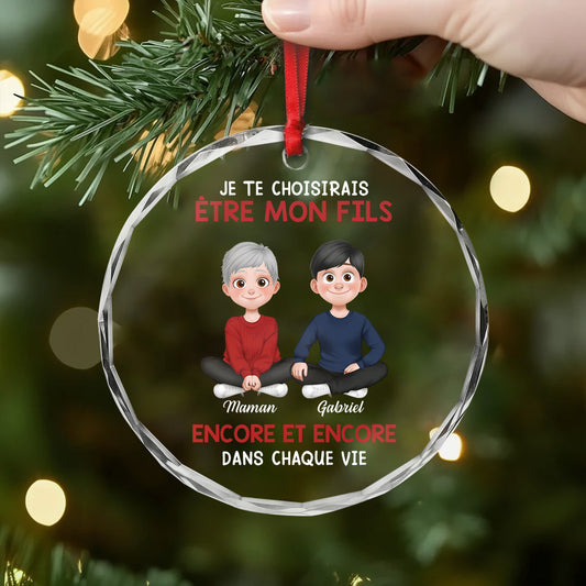 5545OFR2 ornement noel en verre personnalise pour fille et fils je te choisirais pour etre ma fille 5545o8laa