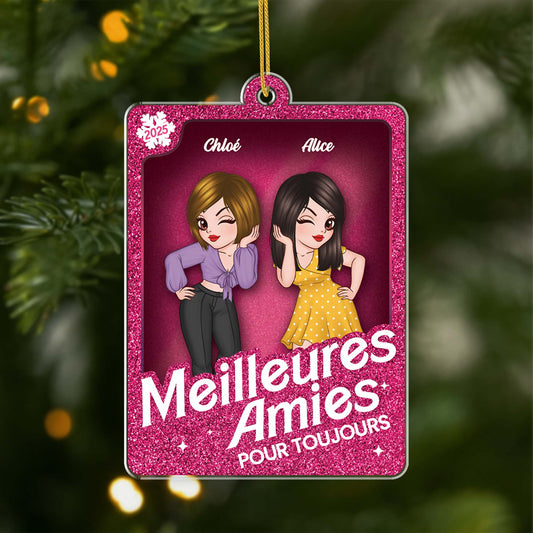 5619OFR1 ornement en acrylique personnalise poupee meilleure amie 5619o5zaf