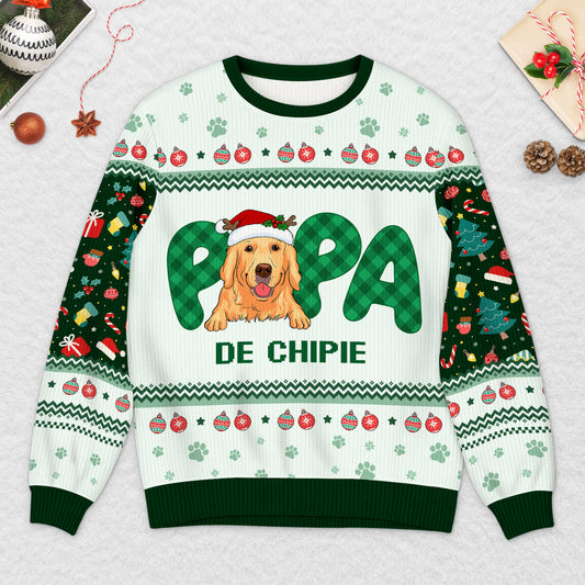 5727WFR2 pull moche de noel personnalise maman de chien 5727wttzc