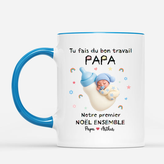 5892MFR2 mug personnalise futur papa et future maman tu fais du bon travail 5892m6lca_1