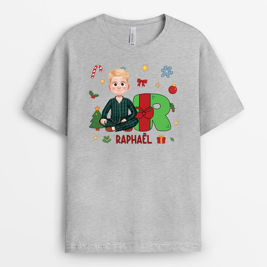 5899AFR2 t shirt noel personnalise a pour amelia 5899akzma