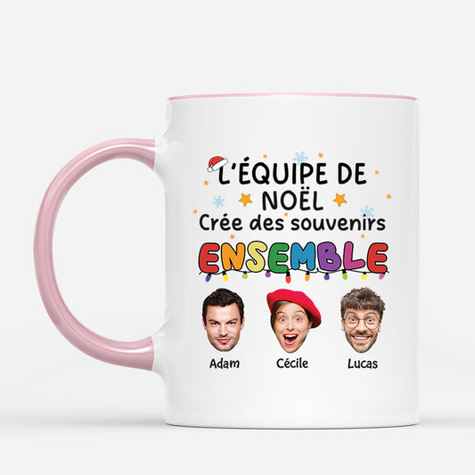 5912MFR2 mug personnalise pour ami avec photo lequipe de noel 5912m