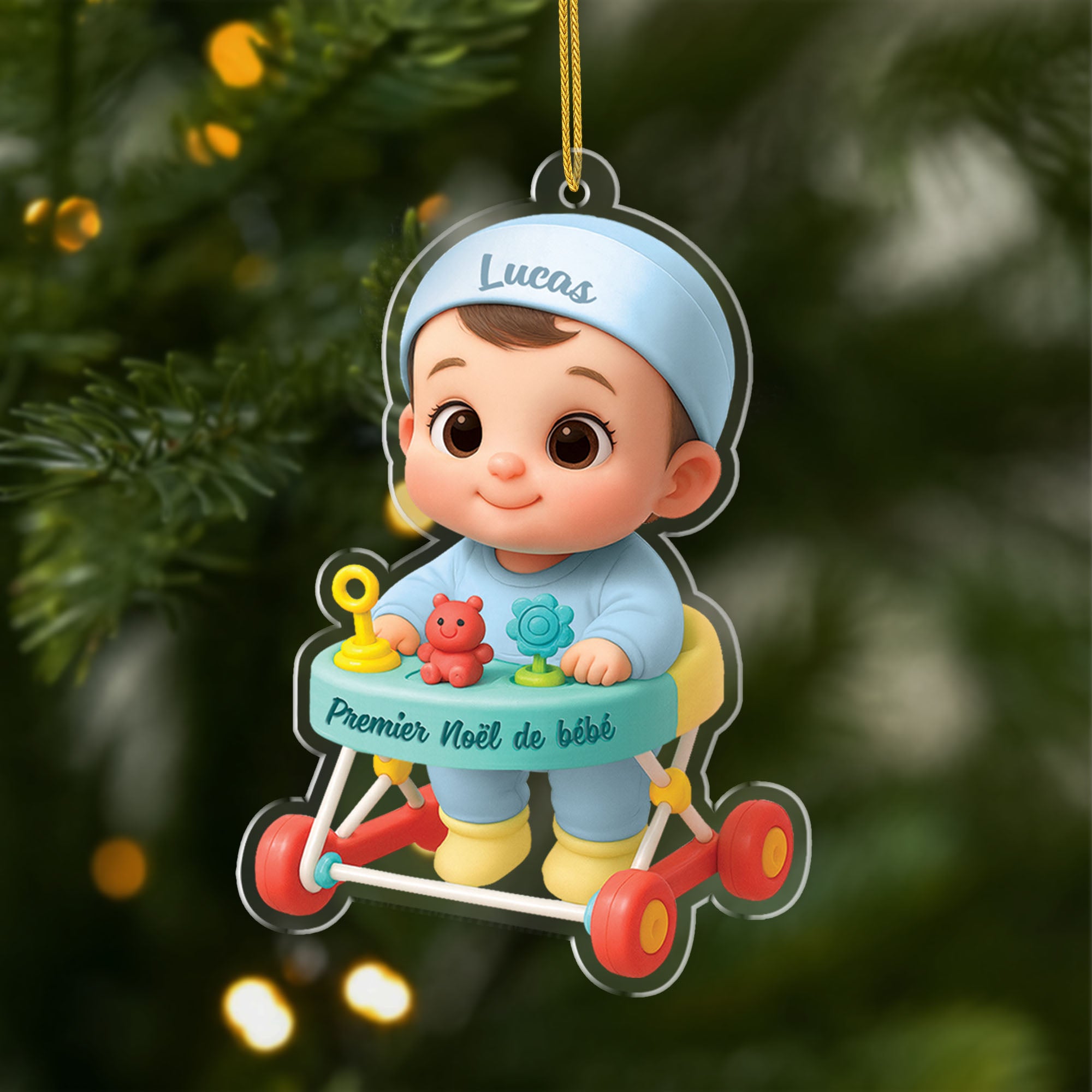 5976OFR1 effet dimpression 3d ornement acrylique personnalise premier noel de notre bebe 5976oktqk