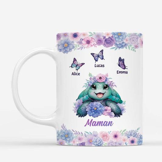 5987MFR1 mug personnalise mamie maman tortue 5987m3qna