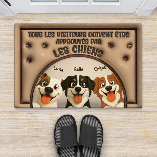 6049DFR2 effet dimpression 3d paillasson personnalise chien tous les visiteurs 6049d6tac_49c74473 f64d 4ea0 92fa f2f6b9d530a2
