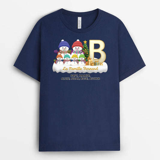 6175AFR2 t shirt personnalise noel famille bonhomme de neige 6175a3qti_464735fa 9a1b 4654 83ef 9117e3893f2d
