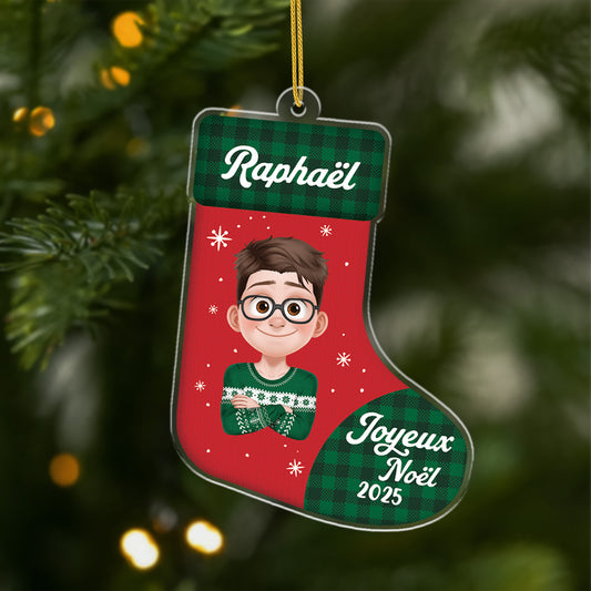 6202OFR1 ornement acrylique personnalise pour femme et homme joyeux noel 6202oktqb