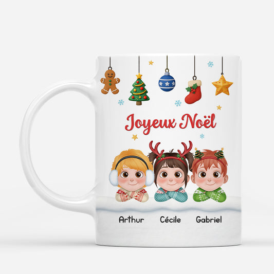 6203MFR1 mug personnalise joyeux noel maman papa 6203m3tma
