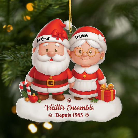 6229OFR1 effet dimpression 3d ornement noel acrylique personnalise toi moi vieillir ensemble 6229ottag