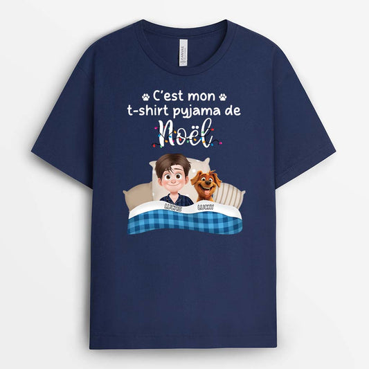 6264AFR2 t shirt personnalise pour dormir mon t shirt pyjama de noel avec chien 6264a3mmc_980394db 6070 43da b1ce b3e3851cb653