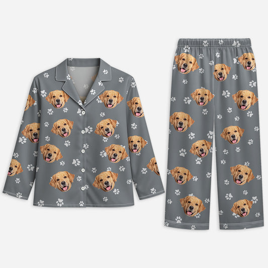 6283VFR1 pyjama personnalise avec photo mon joli chien avec patte 6283vklmc_1