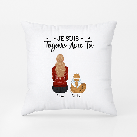 6290PFR1 toujours avec toi coussin personnalise animaux pour chien chat commemoratif 6290p3fma