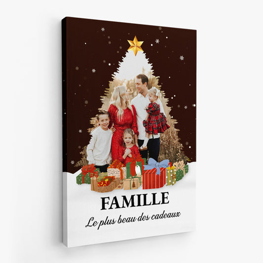 6419CFR2 toile photo famille personnalisee un peu de bruit beaucoup d_amour 6419c6hai