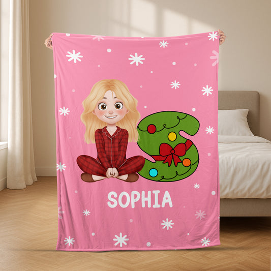 6430BFR2 plaid noel personnalise_ boule de noel avec initiale 6430bktcb_b6a89c10 8cda 4ecb 92fb b6a7b5a2acca