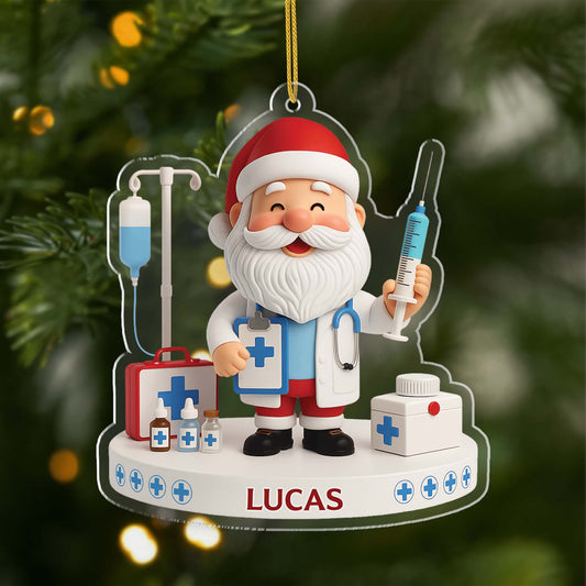 6622OFR1 effet dimpression 3d ornement noel acrylique personnalise cadeau pour docteur 6622oKZTB