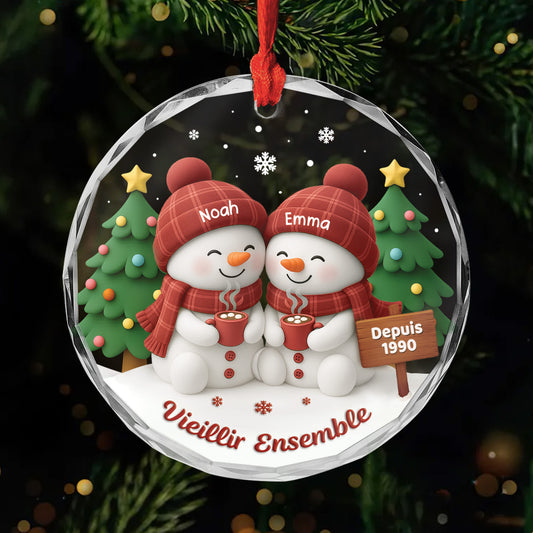 6623OFR1 ornement de noel en verre personnalise pour couple vieillir ensemble 6623okztg_d8c40503 a1d5 45dd b347 7fd9c2d94876