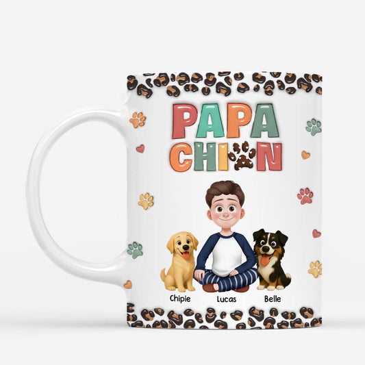 6743MFR1 mug personnalise maman chien style leopard 6743m6kac