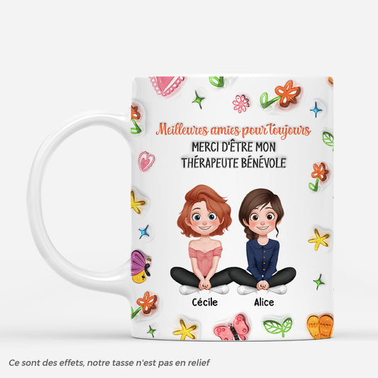 6796MFR1 effet dimpression 3d mug personnalise pour amisfreresoeur mon therapeute benevole 6796m86af