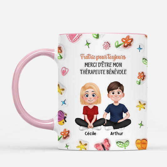 6796MFR1 effet dimpression 3d mug personnalise pour amisfreresoeur mon therapeute benevole 6796m86af2