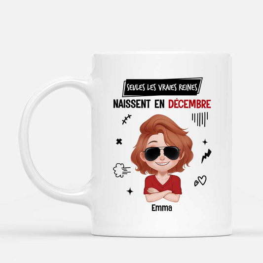 6997MFR1 mug personnalise anniversaire pour femmehomme les vraies reines naissent en decembre 6997mklwa_1