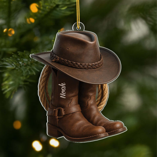 7002OFR1 effet dimpression 3d ornement acrylique personnalise pour femmehomme qui aime les chevaux bottes de cowboy 7002o6l5u