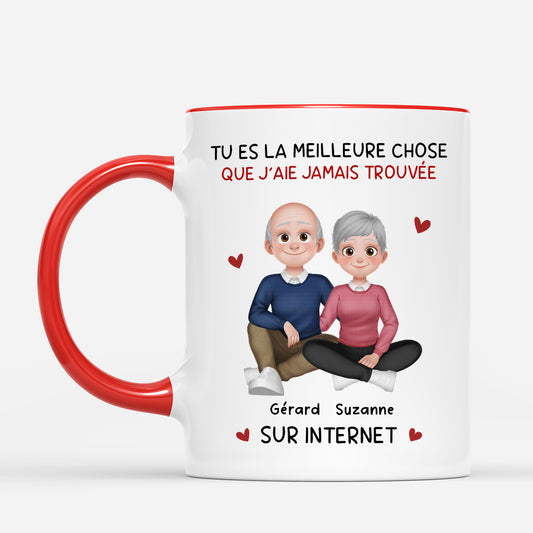 7025MFR2 mug personnalise couple la meilleure chose sur internet 7025mkq5g