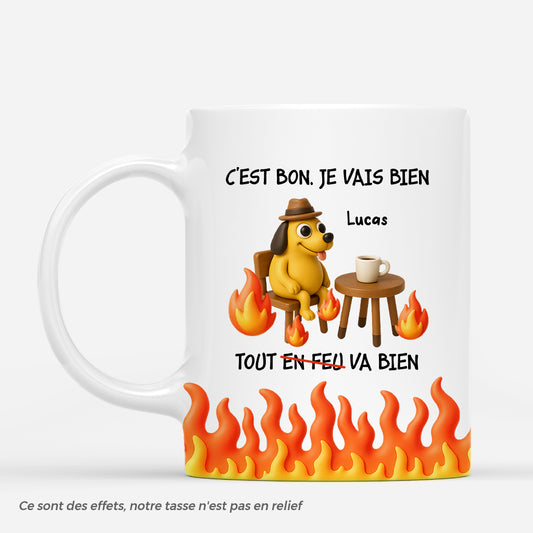 7063MFR1 effet dimpression 3d mug personnalise pour femmehomme c_est bon tout va bien 7063mklnb_1