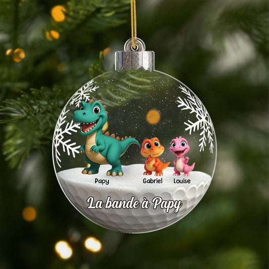 7214OFR1 ornement acrylique personnalise la bande a mamie papy dinosaure 7214o6l5b