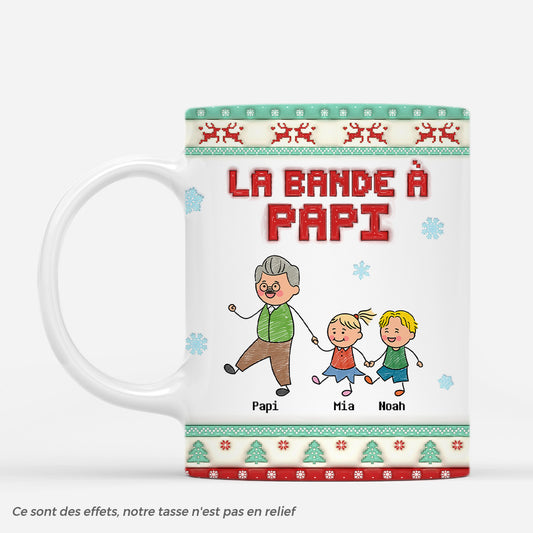 7306MFR1 effet dimpression 3d mug personnalise bande de papy mamie a noel 7306m6pab