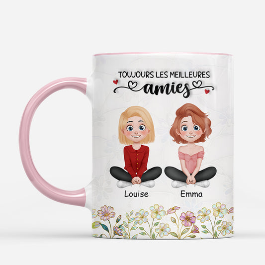7378MFR2 effet dimpression 3d mug personnalise amies et soeurs soeurs pour toujours 7378m6l5f