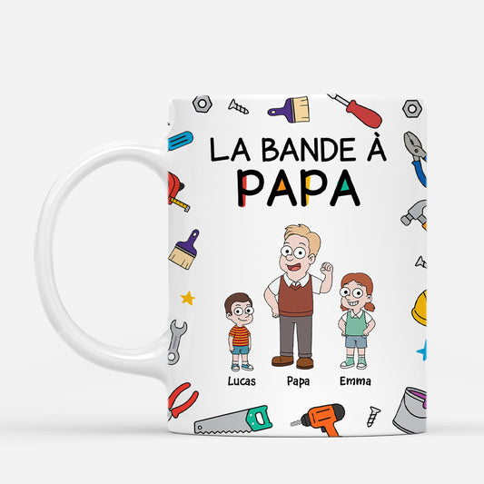 7394MFR1 mug personnalise la bande a papa maman drole 7394mtkab