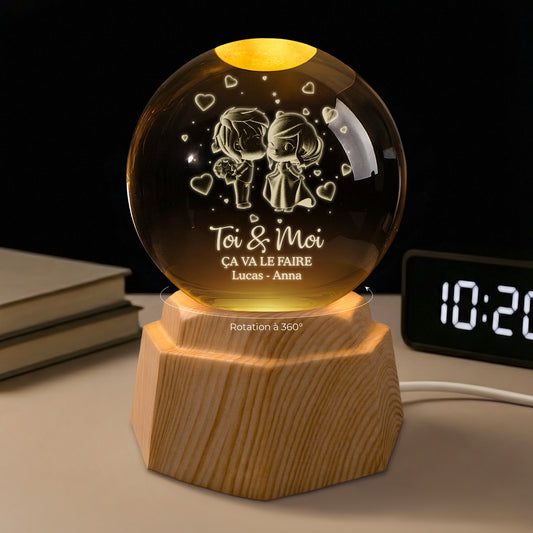 7412LFR1 veilleuse boule de cristal 3d personnalisee pour anniversaire de couple toi et moi 7412lkpwg_c05430b5 94a5 412b 9a5c 5ba443082cd9