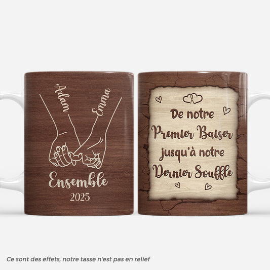 7441MFR1 effet dimpression 3d mug personnalise couple premier baiser 7441mtqzg