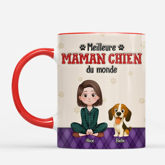 7450MFR2 effet dimpression 3d mug personnalise meilleure maman chien adorable 7450m3qac