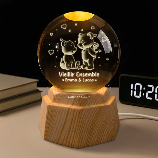 7471LFR1 veilleuse boule de cristal 3d personnalisee couple ensemble pour toujours 7471l3pcg_312fa069 35d6 49c1 8409 14ccca484513