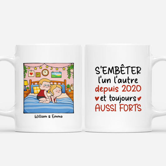 7612MFR1 mug personnalise couple sembeter lun lautre depuis 7612msp5g
