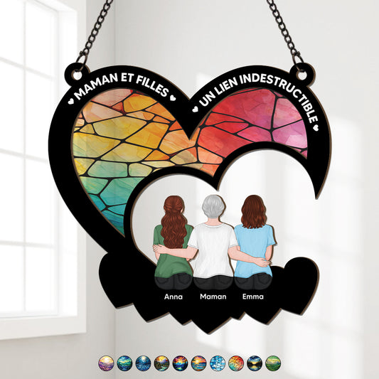 7680UFR1 lien entre une mamiemaman et sa petite attrape soleil personnalise en acrylique 7680utiwa