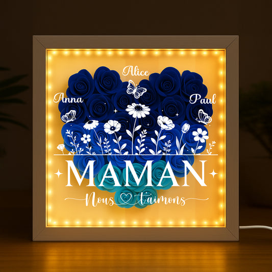 7688OFR2 pour dire on taime mamie maman boite fleurs personnalisee 7688otptg