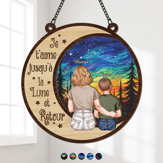 7689UFR1 attrape soleil personnalise en acrylique pour famille papa maman je taime a la lune 7689usqzi