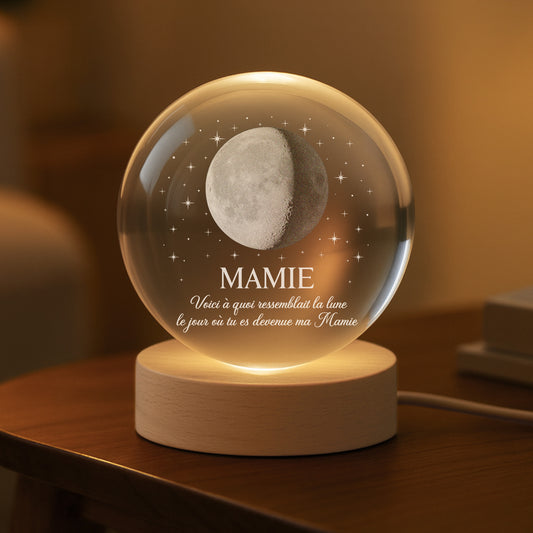 7695LFR2 voici la phase de lune tu deviens papy mamie veilleuse boule de cristal personnalisee 7695l6qmb