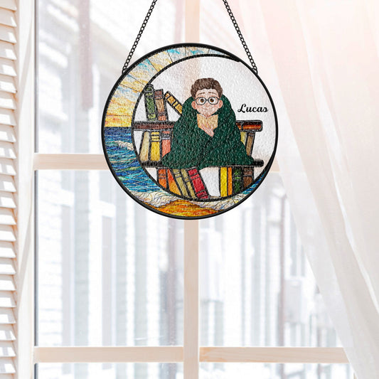 7766UFR2 cadeau amoureux des livres attrape soleil personnalise en verre pour femmehomme 7766u6pca