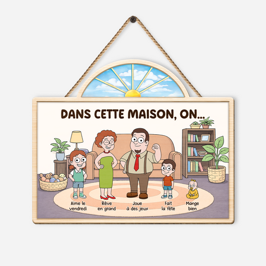 7770QFR1 dans cette maison plaque en bois personnalisee a suspendre famille 7770q6xmi